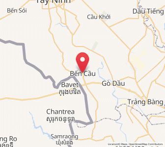 Map of Bến Cầu, Tây Ninh Province