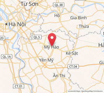 Map of Bẩn Yên Nhân, Hưng Yên