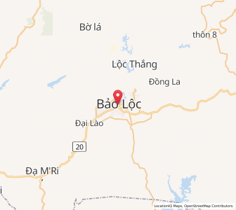 Map of Bảo Lộc, Lâm Đồng