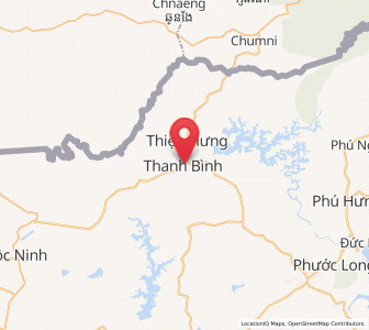 Map of Bù Đốp, Bình Phước