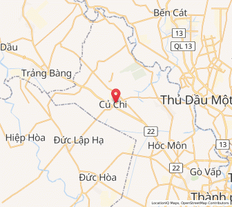 Map of Củ Chi, Ho Chi Minh