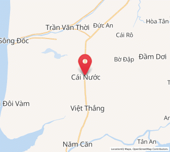 Map of Cái Nước, Cà Mau