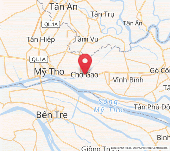 Map of Chợ Gạo, Tiền Giang
