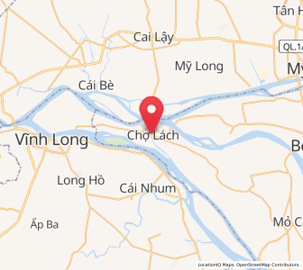 Map of Chợ Lách, Bến Tre