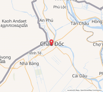 Map of Châu Đốc, An Giang