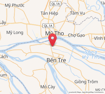 Map of Châu Thành, Bến Tre