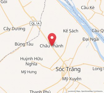 Map of Châu Thành, Sóc Trăng