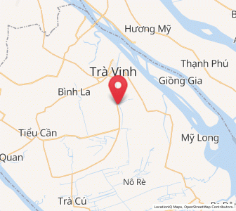 Map of Châu Thành, Trà Vinh