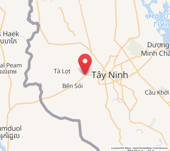 Map of Châu Thành, Tây Ninh Province