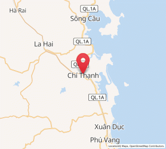 Map of Chí Thạnh, Phú Yên