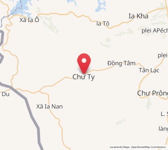 Map of Chư Ty, Gia Lai
