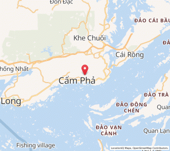 Map of Cẩm Phả Mines, Quảng Ninh