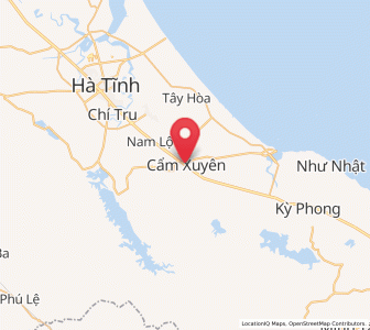 Map of Cẩm Xuyên, Hà Tĩnh