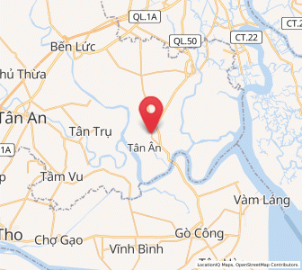 Map of Cần Đước, Long An