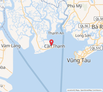 Map of Cần Giờ, Ho Chi Minh