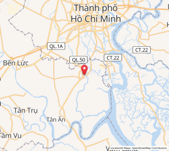 Map of Cần Giuộc, Long An