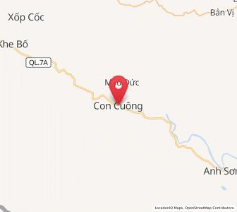 Map of Con Cuông, Nghệ An