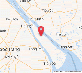 Map of Cù Lao Dung, Sóc Trăng