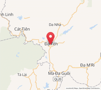 Map of Đạ Tẻh, Lâm Đồng