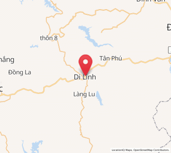 Map of Di Linh, Lâm Đồng