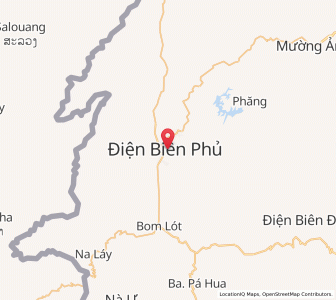 Map of Dien Bien Phu, Ðiện Biên
