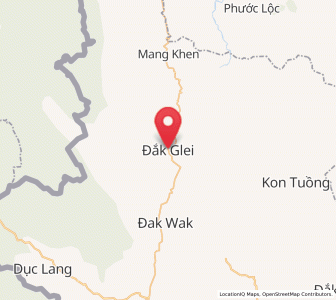 Map of Đắk Glei, Kon Tum