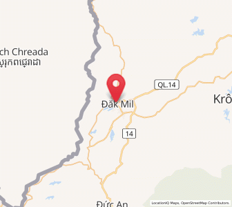 Map of Đắk Mil, Ðắk Nông