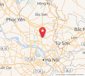 Map of Đông Anh, Hanoi