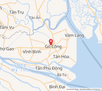 Map of Gò Công, Tiền Giang
