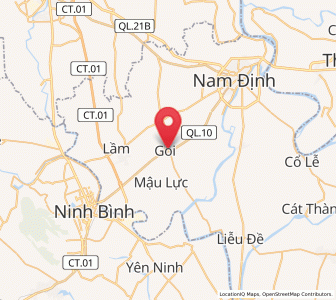 Map of Gôi, Nam Định