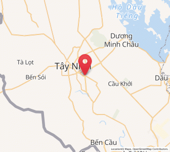 Map of Hòa Thành, Tây Ninh Province