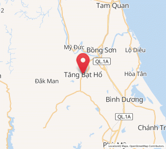 Map of Hoài Ân, Bình Định