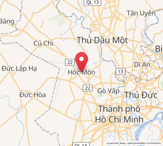 Map of Hóc Môn, Ho Chi Minh