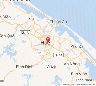 Map of Huế, Thừa Thiên-Huế