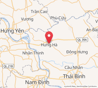 Map of Hưng Hà, Thái Bình