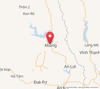 Map of K Bang, Gia Lai