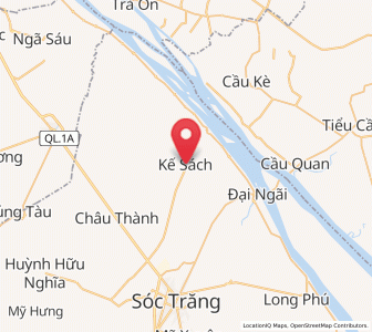 Map of Kế Sách, Sóc Trăng