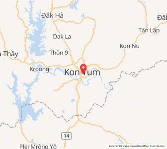 Map of Kon Tum, Kon Tum