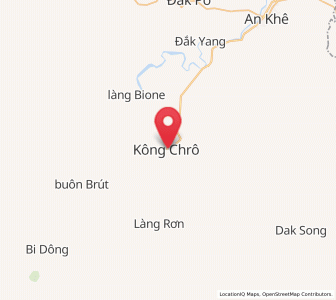 Map of Kông Chro, Gia Lai