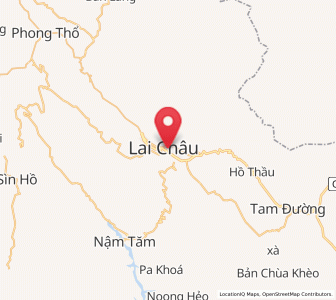 Map of Lai Châu