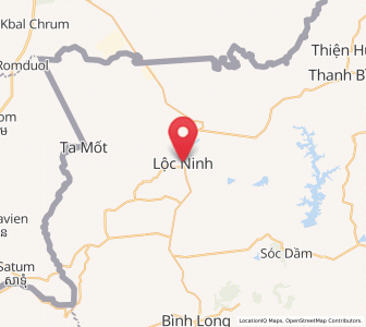 Map of Lộc Ninh, Bình Phước