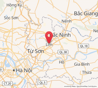 Map of Lim, Bắc Ninh