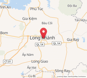 Map of Long Khánh, Đồng Nai