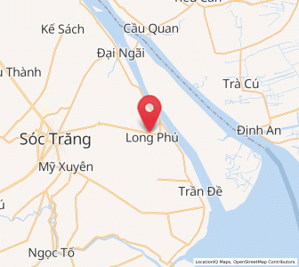 Map of Long Phú, Sóc Trăng