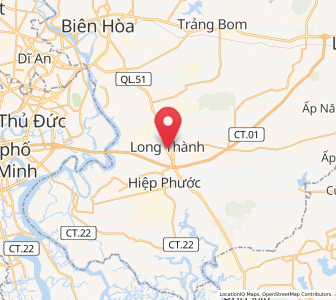 Map of Long Thành, Đồng Nai