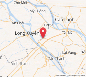 Map of Lấp Vò, Đồng Tháp