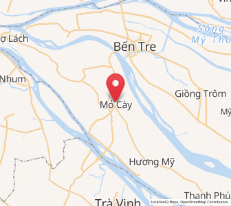 Map of Mỏ Cày, Bến Tre