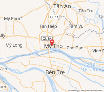 Map of Mỹ Tho, Tiền Giang