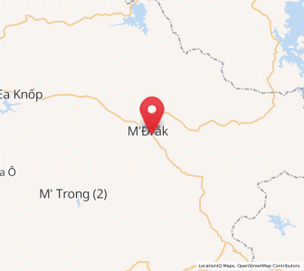 Map of M’Đrăk, Đắk Lắk