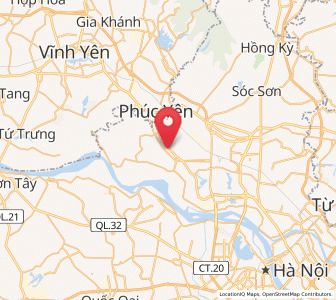Map of Mê Linh, Hanoi